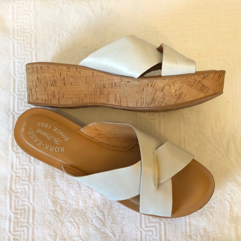Kork-Ease Sabrina Leather & Cork Platform Sandals